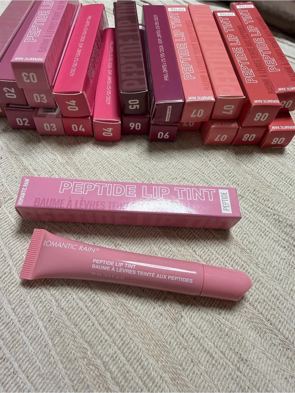 Peptide Lip Tint Shade 3 Pale Pink by Romantic Rain NIB